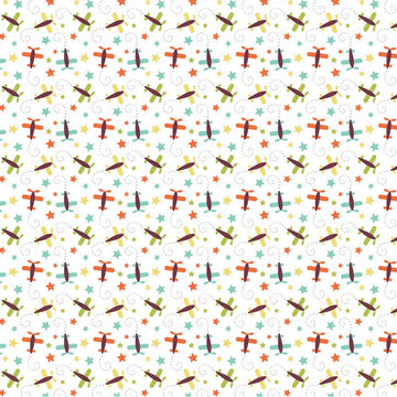 Oh Boy Boy Planes in Aqua by Lori Whitlock for Riley Blake Designs