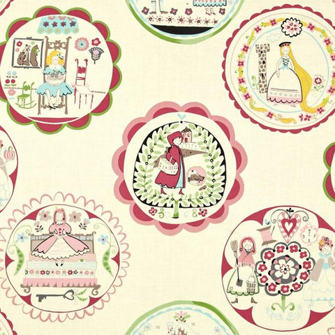 Once Upon A Time Fairytale on Cream by Alexander Henry Fabrics