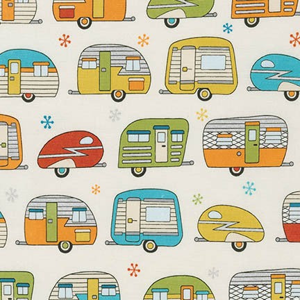 On the Road Metallic on Ivory by Robert Kaufman Fabrics