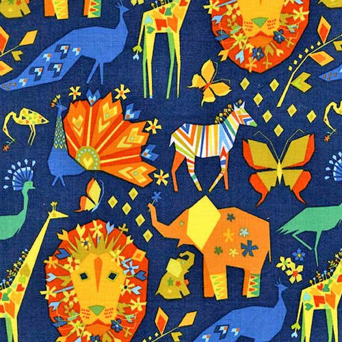 Origami Oasis Pride in Navy by Michael Miller Fabrics