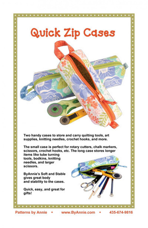 Quick Zip Cases Patterns By Annie