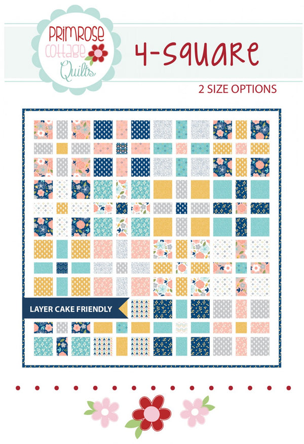 4 Square quilt pattern by Lindsey Weight