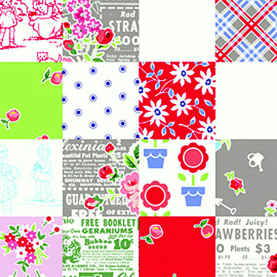 Pam Kittty Fog City Patchwork in Pwerter by Lakehouse Drygoods