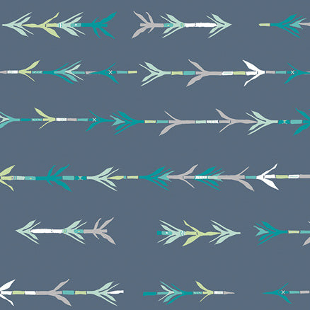 Pandalicious Bamboo Shoots Cool by Katarina Rocella for Art Gallery Fabrics