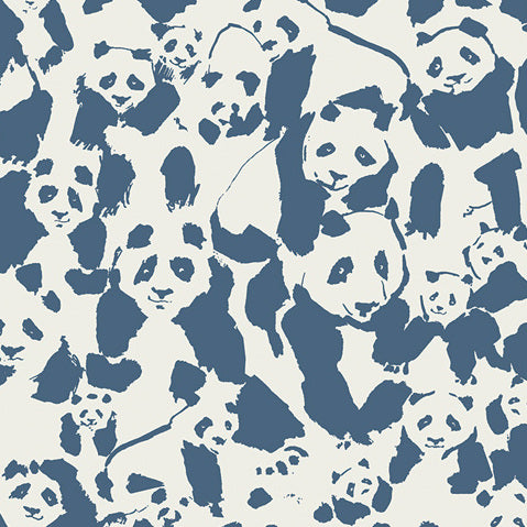Pandalicious Pandalings Pod Night by Katarina Rocella for Art Gallery Fabrics