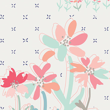 Paperie Gathering Blooms Panel by Amy Sinibaldi for Art Gallery Fabrics