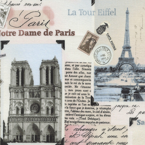 Paris Landmark Patchwork by Timeless Treasures