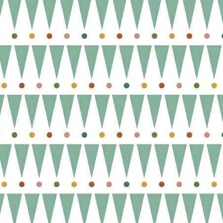 Party Animal Party Stipe in Green by Petite Collage for Windham Fabrics