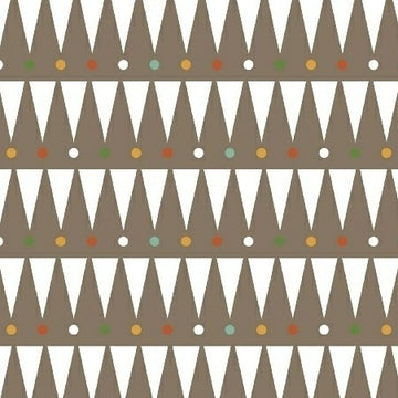 Party Animal Party Stipe on Brown by Petite Collage for Windham Fabrics