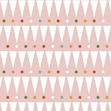 Party Animal Party Stipe on Pink by Petite Collage for Windham Fabrics