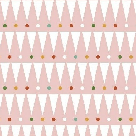 Party Animal Party Stipe on Pink by Petite Collage for Windham Fabrics