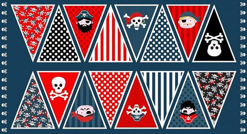 Pirates Bunting Panel by Andover Fabrics