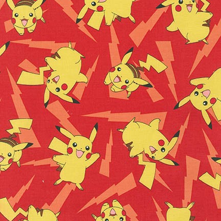 Pokemon Pikachu tossed on Red by The Pokemon Co. for Robert Kaufman