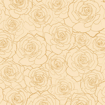 Priory Square Steeping Awakening Metallic by Art Gallery Fabrics