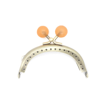 Purse Frame with Orange Marble Clasp