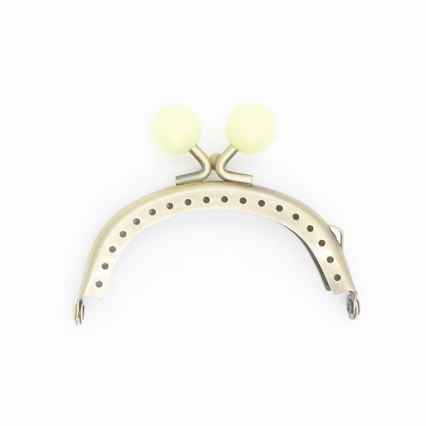 Purse Frame with Yellow Marble Clasp