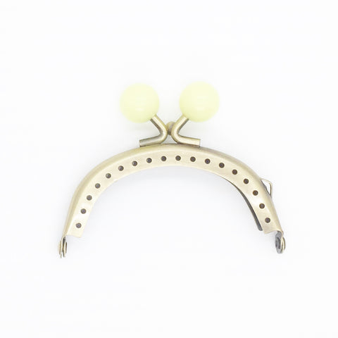 Purse Frame with Yellow Marble Clasp