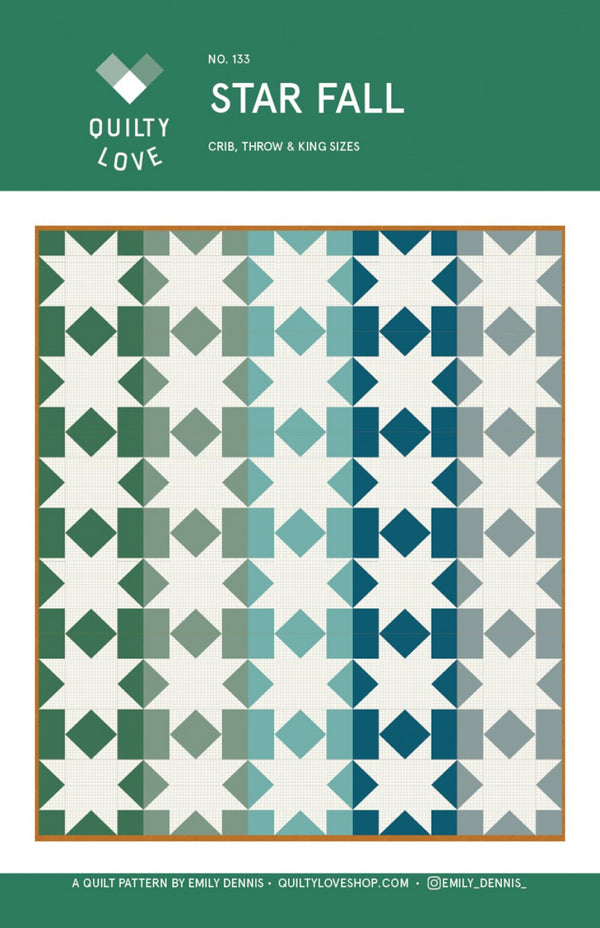 Star Fall Quilt Pattern by Emily Dennis