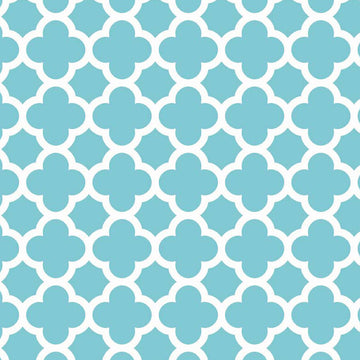 Quatrefoil in Aqua by Riley Blake Designs