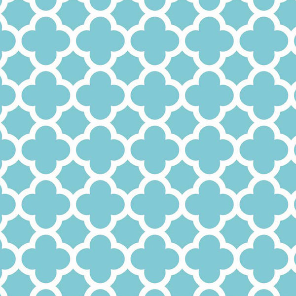 Quatrefoil in Aqua by Riley Blake Designs