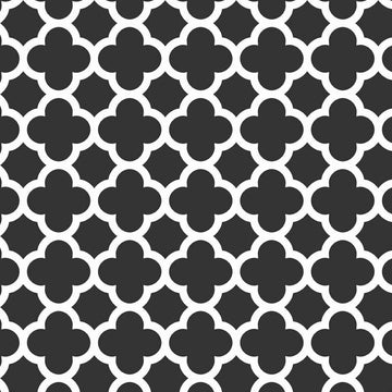 Quatrefoil in Black by Riley Blake Designs