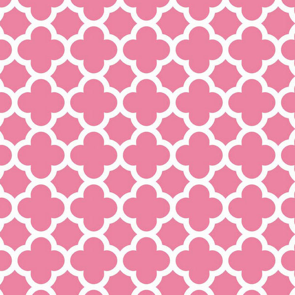 Quatrefoil in Hot Pink by Riley Blake Designs