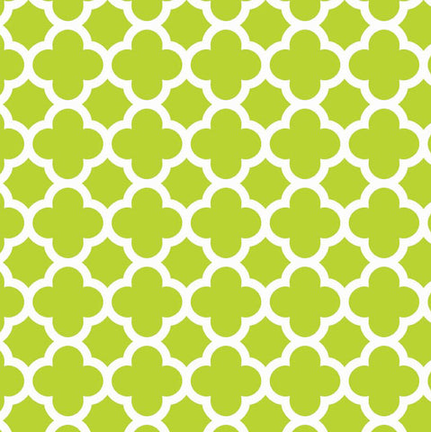 Quatrefoil in Lime by Riley Blake Designs