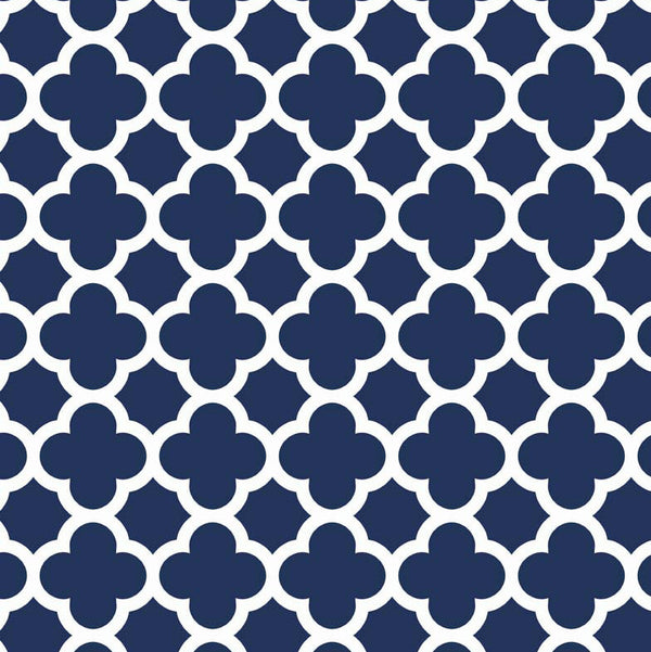 Quatrefoil in Navy by Riley Blake Designs