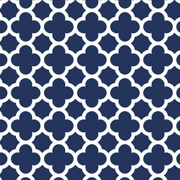 Quatrefoil in Navy by Riley Blake Designs