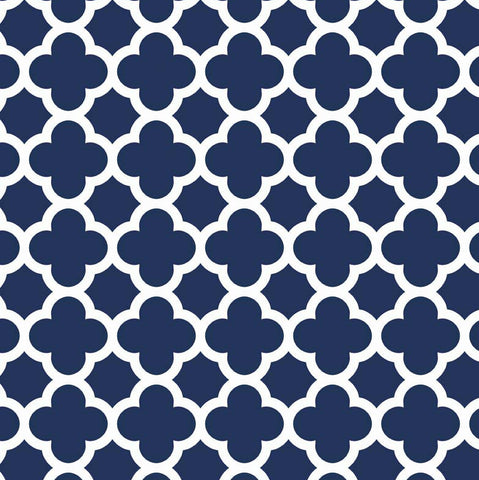 Quatrefoil in Navy by Riley Blake Designs