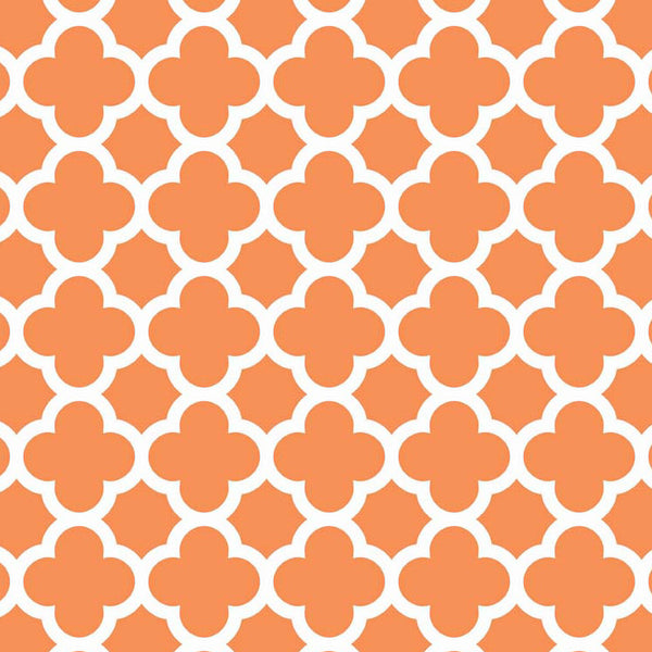 Quatrefoil in Orange by Riley Blake Designs