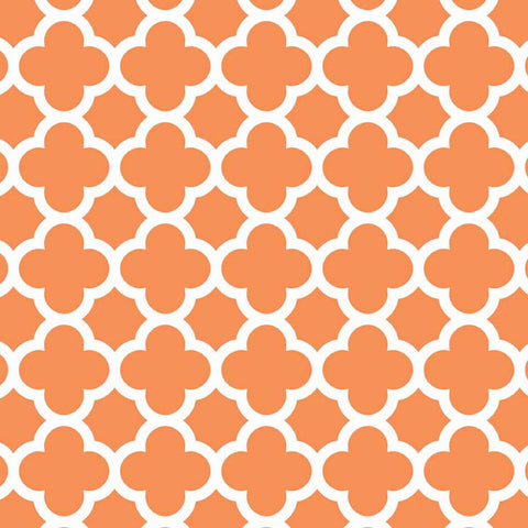Quatrefoil in Orange by Riley Blake Designs