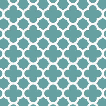 Quatrefoil in Teal by Riley Blake Designs