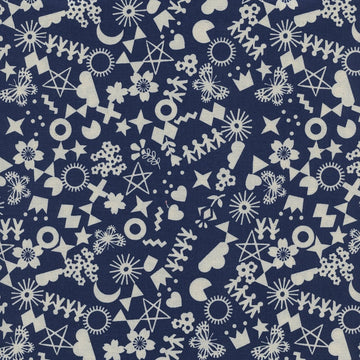 Paper Cuts Cut It Out in Navy by Rashida Coleman-Hale R1968-001