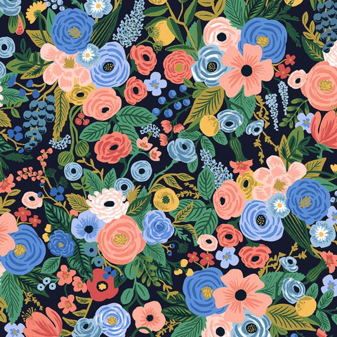 Wildwood Garden Party in Navy by Rifle Paper Co RP100-NA2
