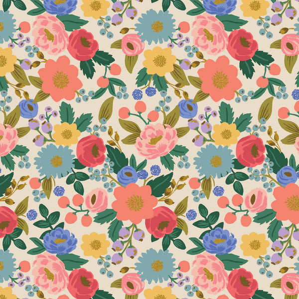 Vintage Garden Vintage Blossom in Cream Metallic by Rifle Paper Co RP1001-CR2M