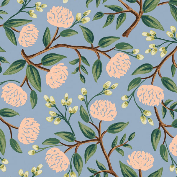 Wildwood Peonies in Blue by Rifle Paper Co. RP102-DU3