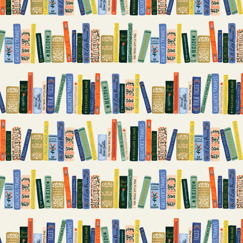 Curio Book Club in Cream Metallic by Rifle Paper Co RP1103-CR1M