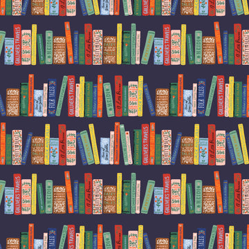 Curio Book Club in Navy Metallic by Rifle Paper Co RP1103-NA2M