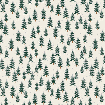 Holiday Classics Fir Trees in Silver Metallic by Rifle Paper Co RP604-SI3M