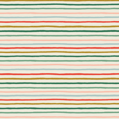Holiday Classics Festive Stripe in Multi Metallic by Rifle Paper Co RP609-MU1M
