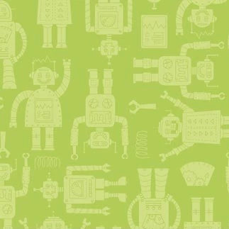 Robotex Robots in Green by Northcott