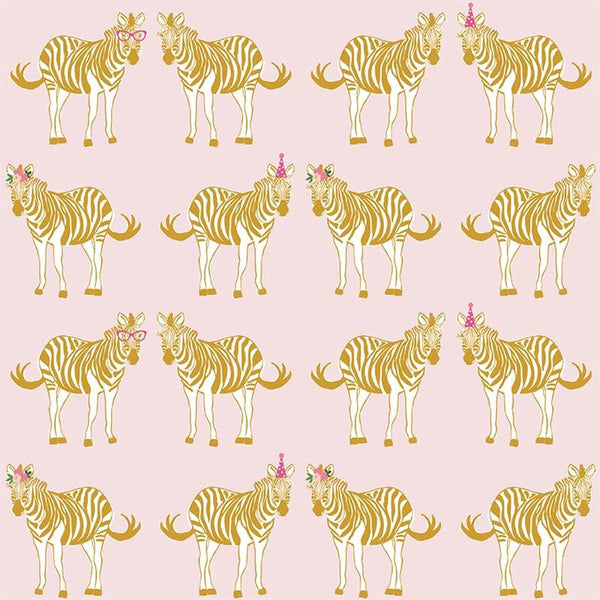Safari Party Main in Pink with Metallic Sparkle by Melissa Mortenson for Riley Blake Designs