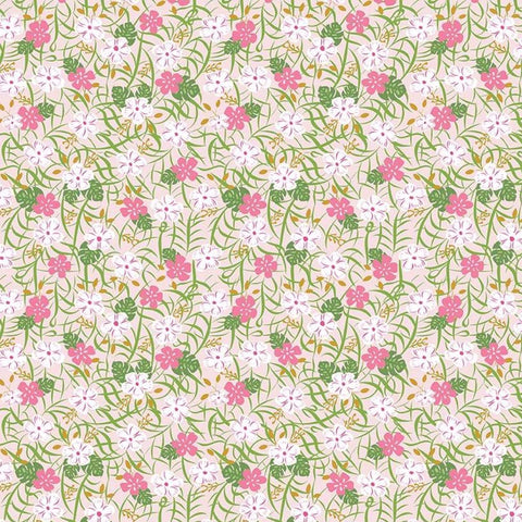 Let's Be Mermaids Floral Pink Sparkle