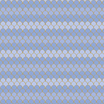 Let's Be Mermaids Scallops Periwinkle Sparkle
