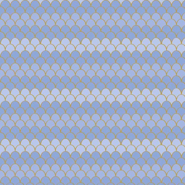 Let's Be Mermaids Scallops Periwinkle Sparkle