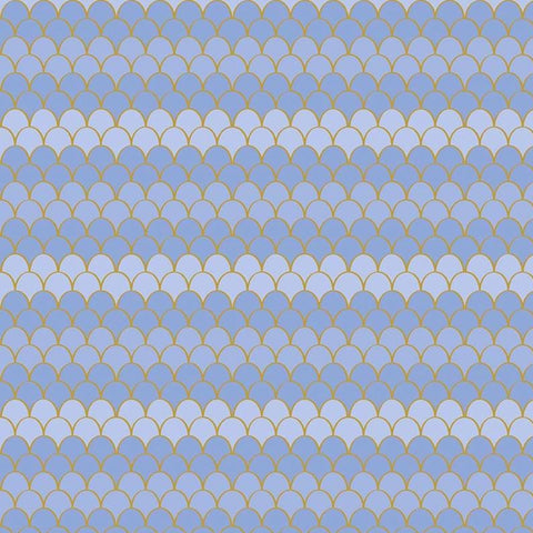 Let's Be Mermaids Scallops Periwinkle Sparkle