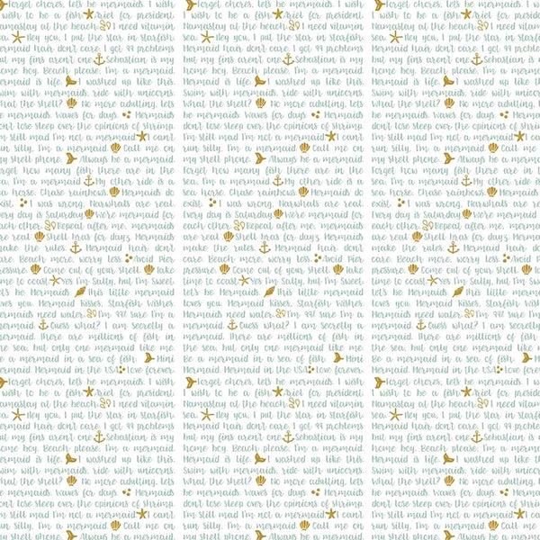 Let's Be Mermaids Shell Phone white sparkle