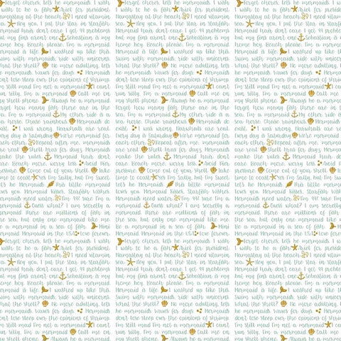 Let's Be Mermaids Shell Phone white sparkle