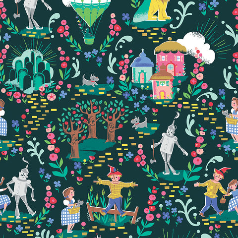 Dorthy's Journey Main Sparkle Dark Green